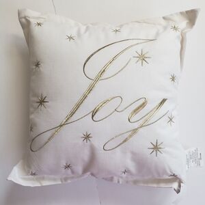 NWT White Christmas Pillow 